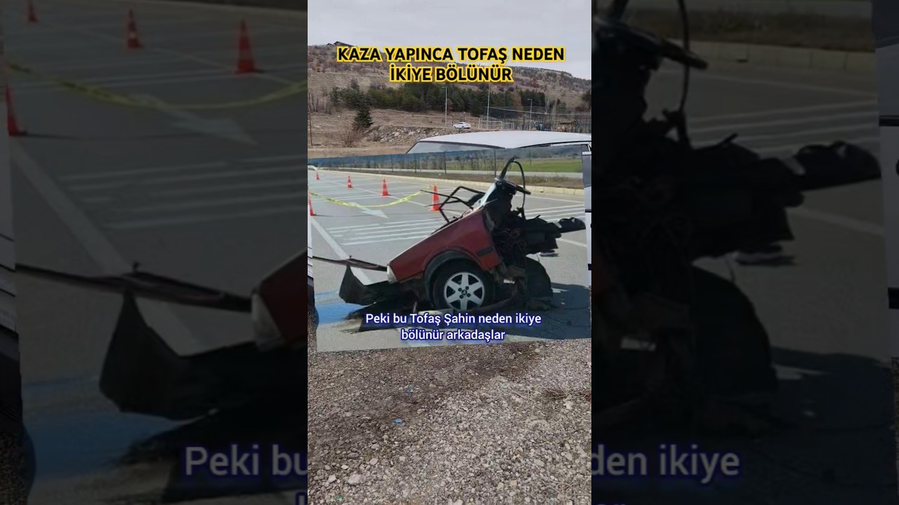 Kaza Yapınca Tofaş Şahin Neden İkiye B&ouml;l&uuml;n&uuml;r? #tofaş #kaza #otomobil #shorts