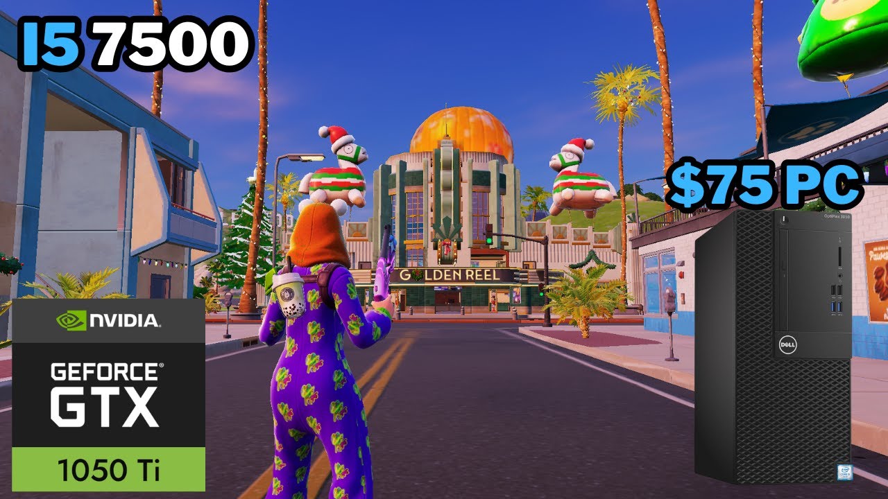 Fortnite Chapter 7 On A $80 Dell OptiPlex PC | GTX 1050 TI + I5 7500 | Performance Mode Benchmark