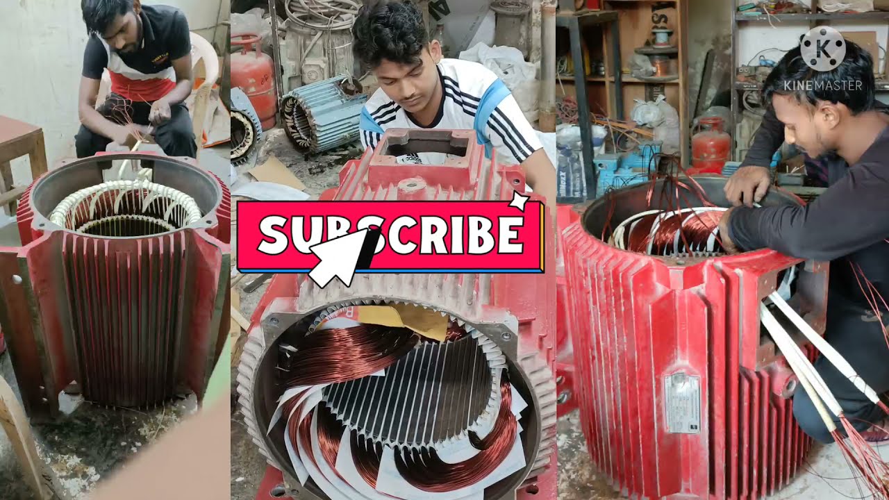 How to rewinding motor 120 hp kirloskar | fire sprinkler pump | my country my work