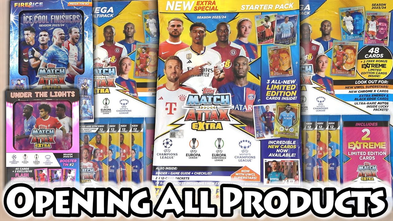 Opening *EVERY* MATCH ATTAX EXTRA 2023/24 Product | NEW Multipacks & Tins | Match Attax Extra Guide