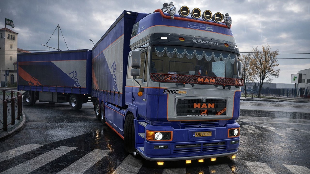ETS2 1.58 | Realistic Driving | MAN F2000 Evo v1.58 | Grand Utopia Map | POV 4K | #ets2
