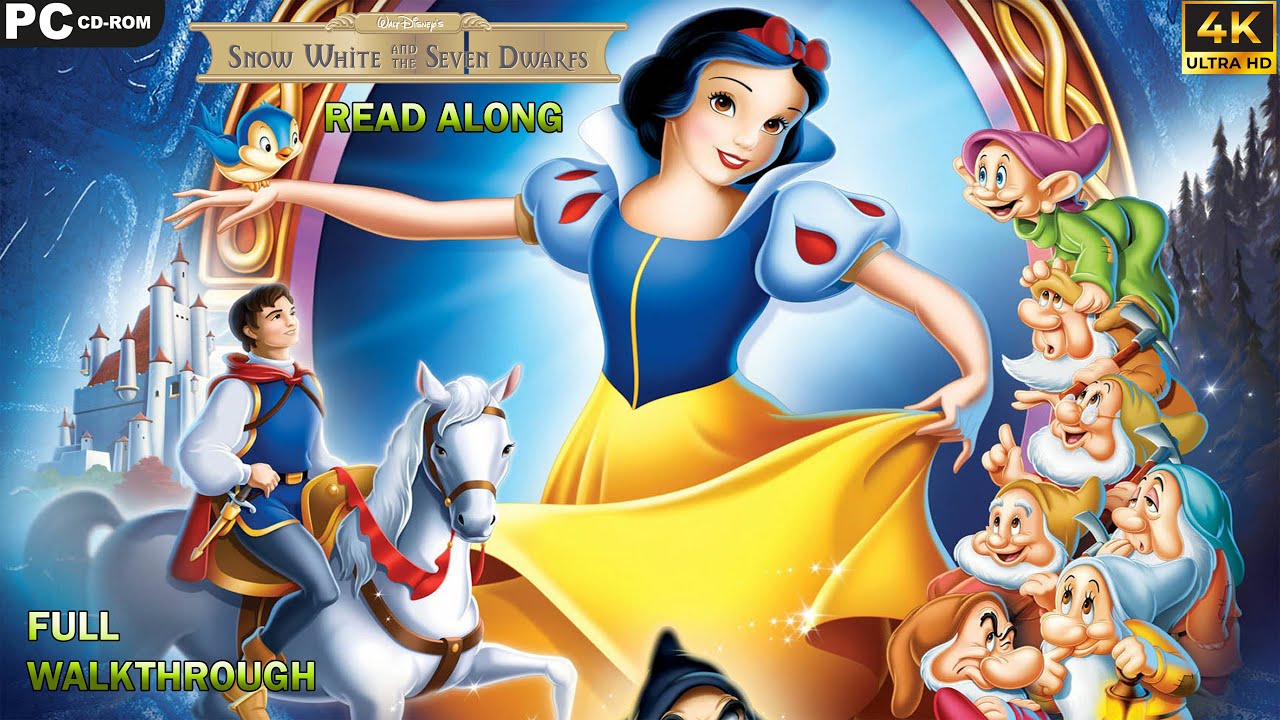 Disney's Snow White and the Seven Dwarfs: Read Along  [PC]  -  Full Walkthrough - 4k UHD 60Fps