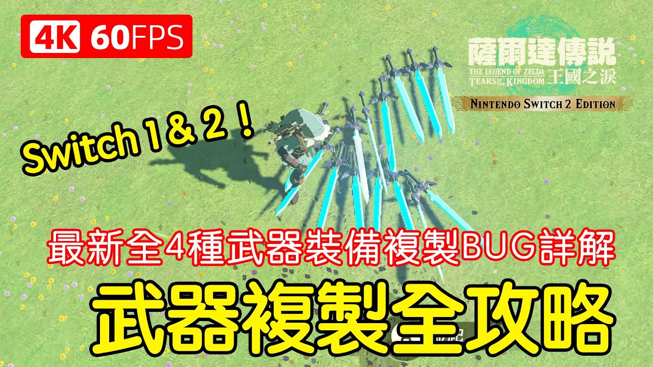 最新武器複製全攻略！新手最全4種武器裝備複製BUG詳解～適用於全版本～【Switch 2 王國之淚加強版】