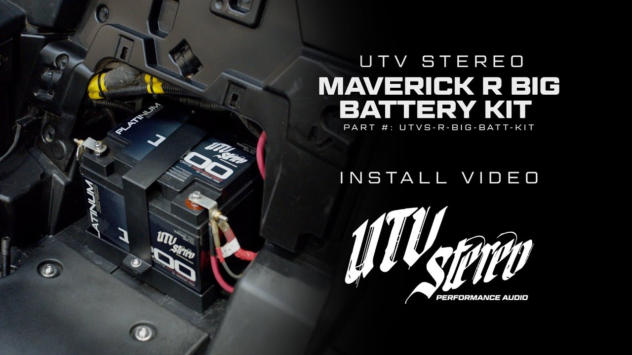 How to Install the UTV Stereo Maverick R Big Battery Kit