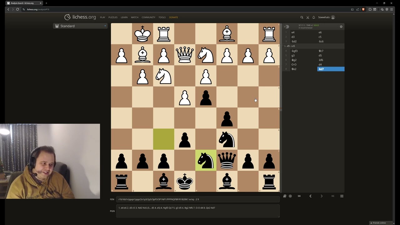 Tournament Recap 2 (6/6): French- King's Indian Attack