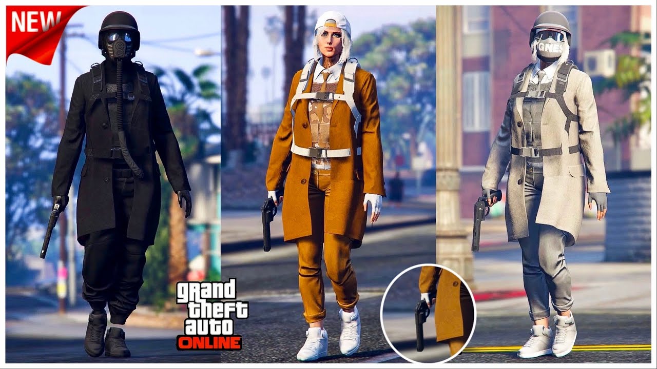 [NEW] AVOIR 3 TENUES TRYHARD SANS CODAGE PERSO FEMININ SUR GTA 5 ONLINE EN 1.54!
