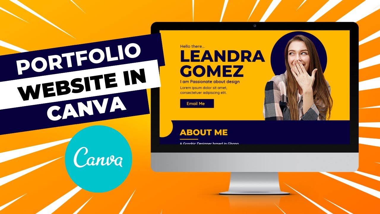 Make your Awesome Portfolio Website in Canva - African Geek | Canva Tutorials