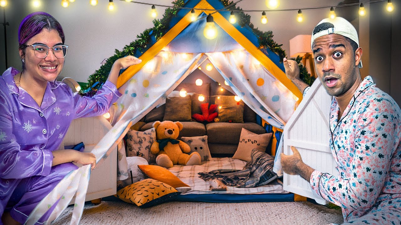 ACAMPAMOS NA SALA E O PIOR ACONTECEU