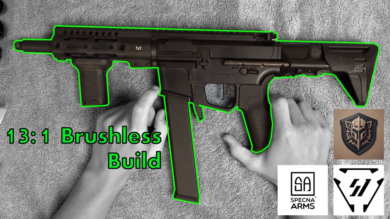 Build Overview - 13:1 High Torque - T238 Brushless Airsoft Build - Specna Arms X-Series