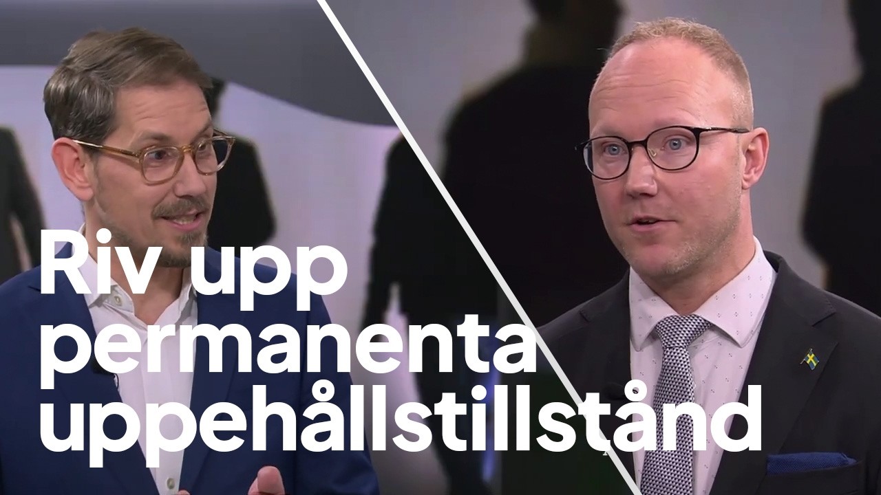 Riv upp alla permanenta uppehållstillstånd – Ludvig Aspling vinner debatt i Aktuellt