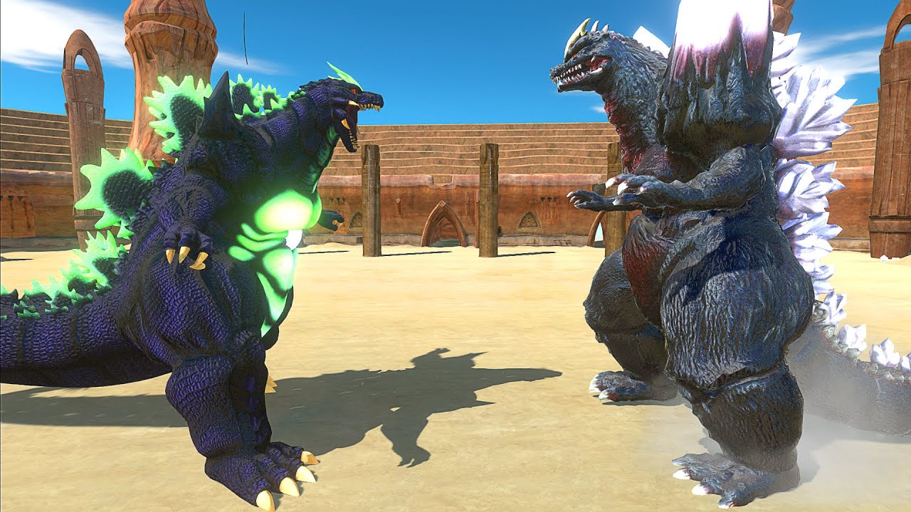 SUPER GODZILLA vs SPACE GODZILLA AT THE ARENA - Animal Revolt Battle Simulator