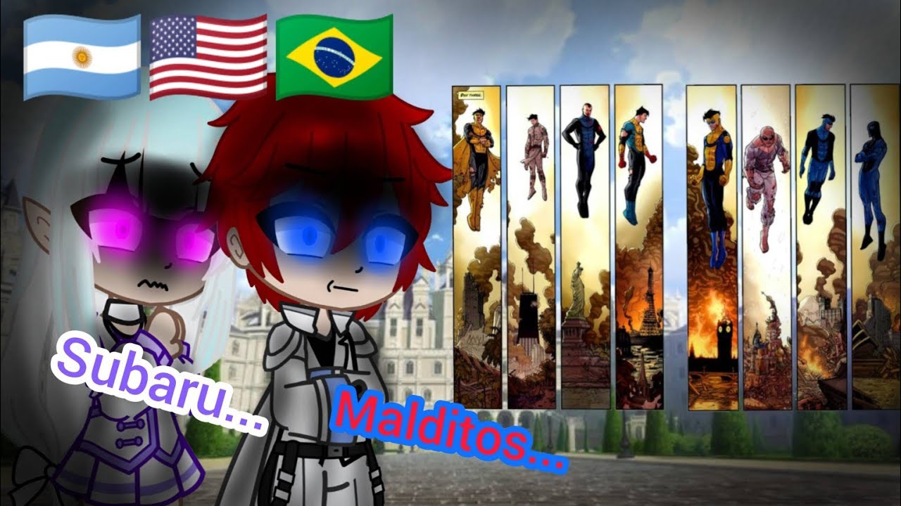 Re Zero:React To Subaru as Invencible/ Variants[🇲🇽/🇺🇲/🇧🇷]