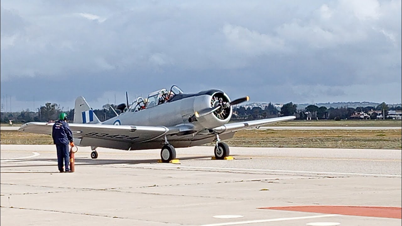 Hellenic Air Force T-6 Harvard Display at Tatoi Airbase
