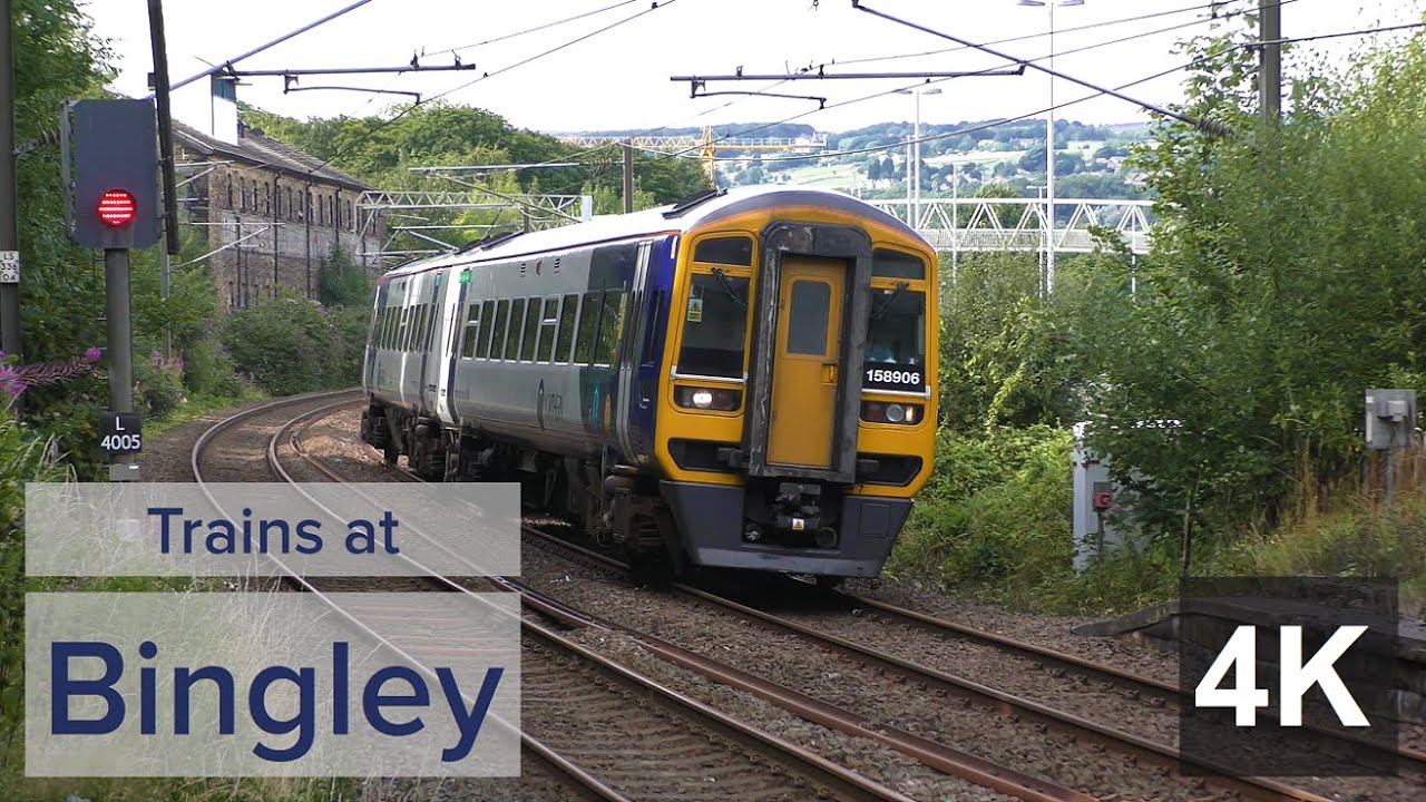 Trains at Bingley | 12/8/21 | 4K