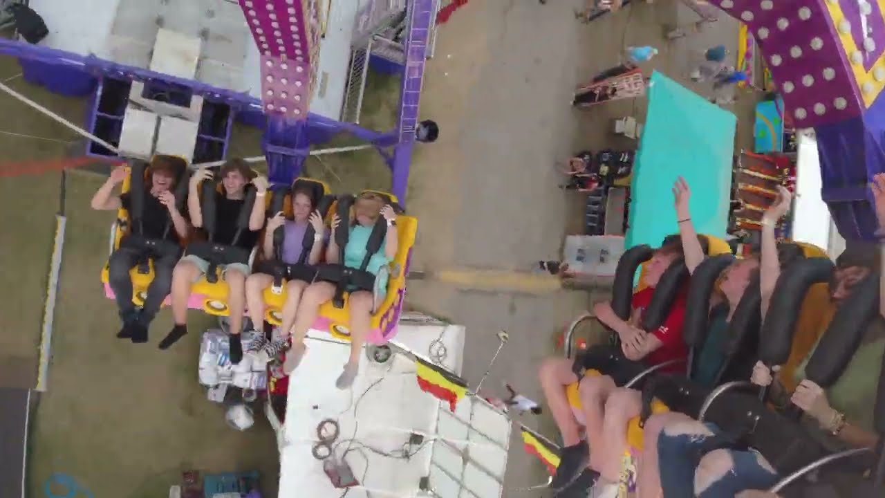 Crazy ride that flips you upside down!