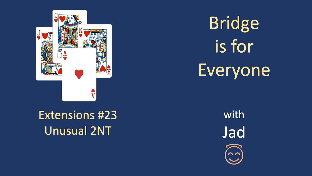 The Unusual 2NT Bidding convention: Bridge is for Everyone - Extensions #23.