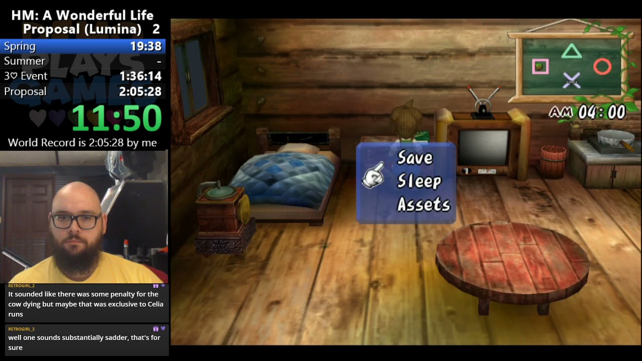 [WR] Harvest Moon: A Wonderful Life - Lumina Proposal Speedrun (1:55:32)