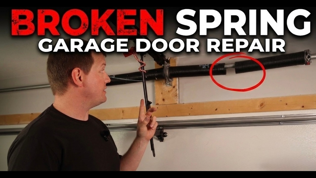 Broken Garage Door Torsion Spring Replacement (2026 Updated Step-by-Step)