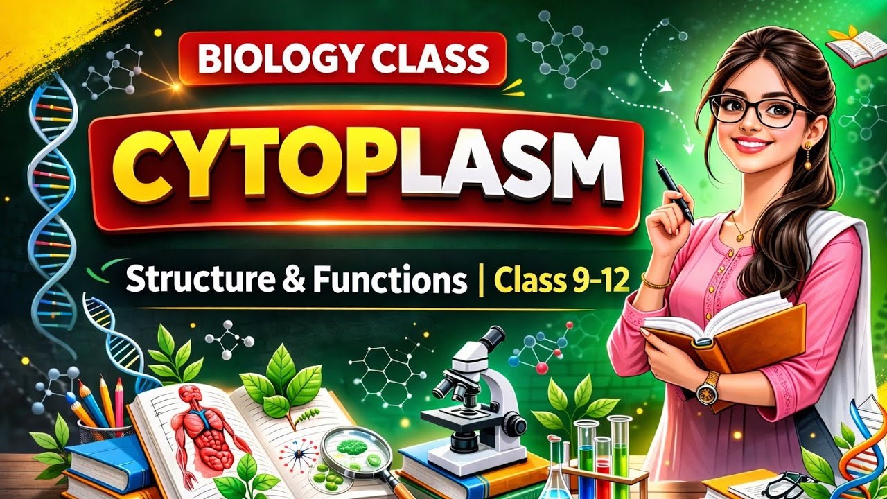🔬 Cytoplasm | Structure & Functions | Class 9–12 Biology