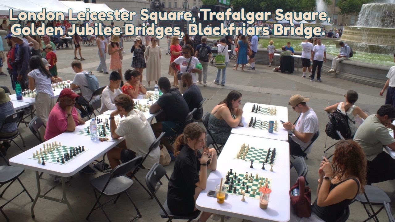 London Leicester Square, Trafalgar Square and Thames 4K UK Walking tour