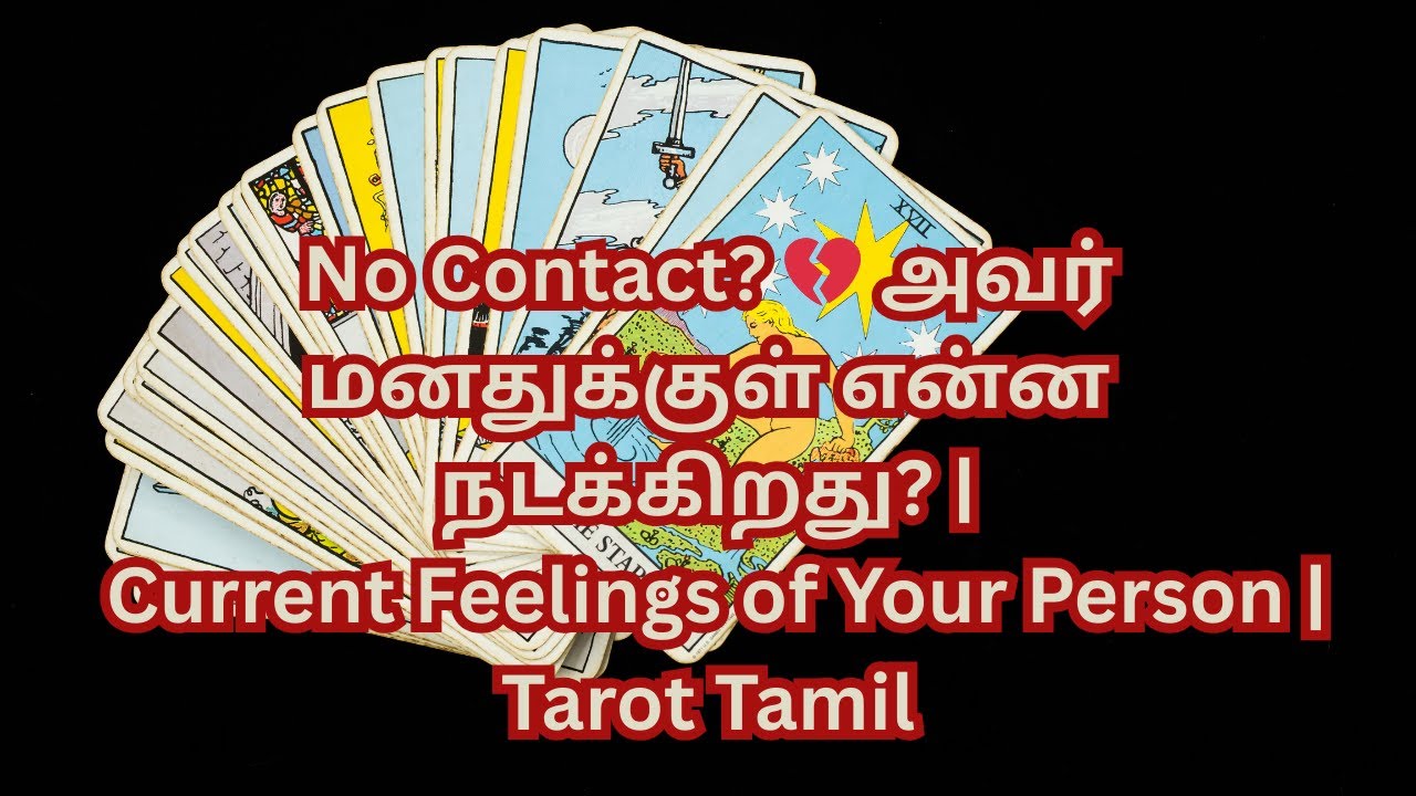No Contact? 💔 அவர் மனதுக்குள் என்ன நடக்கிறது? | Current Feelings of Your Person | Tarot Tamil