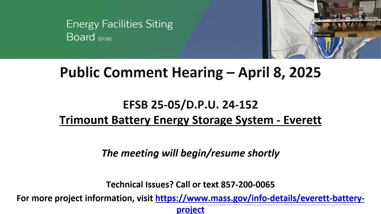 (English) EFSB 25-05/D.P.U. 24-152 Public Comment Hearing Everett Battery Project (04/08/2025)