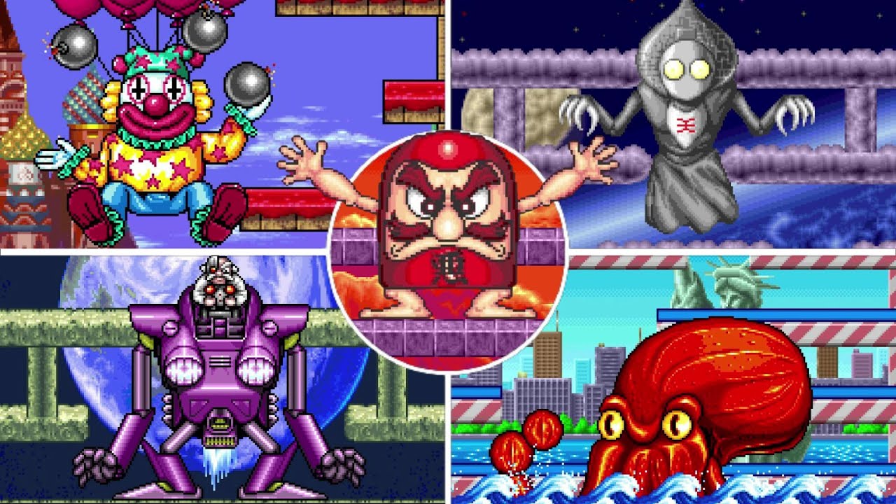 Tumble Pop (Arcade) All Bosses (No Damage)