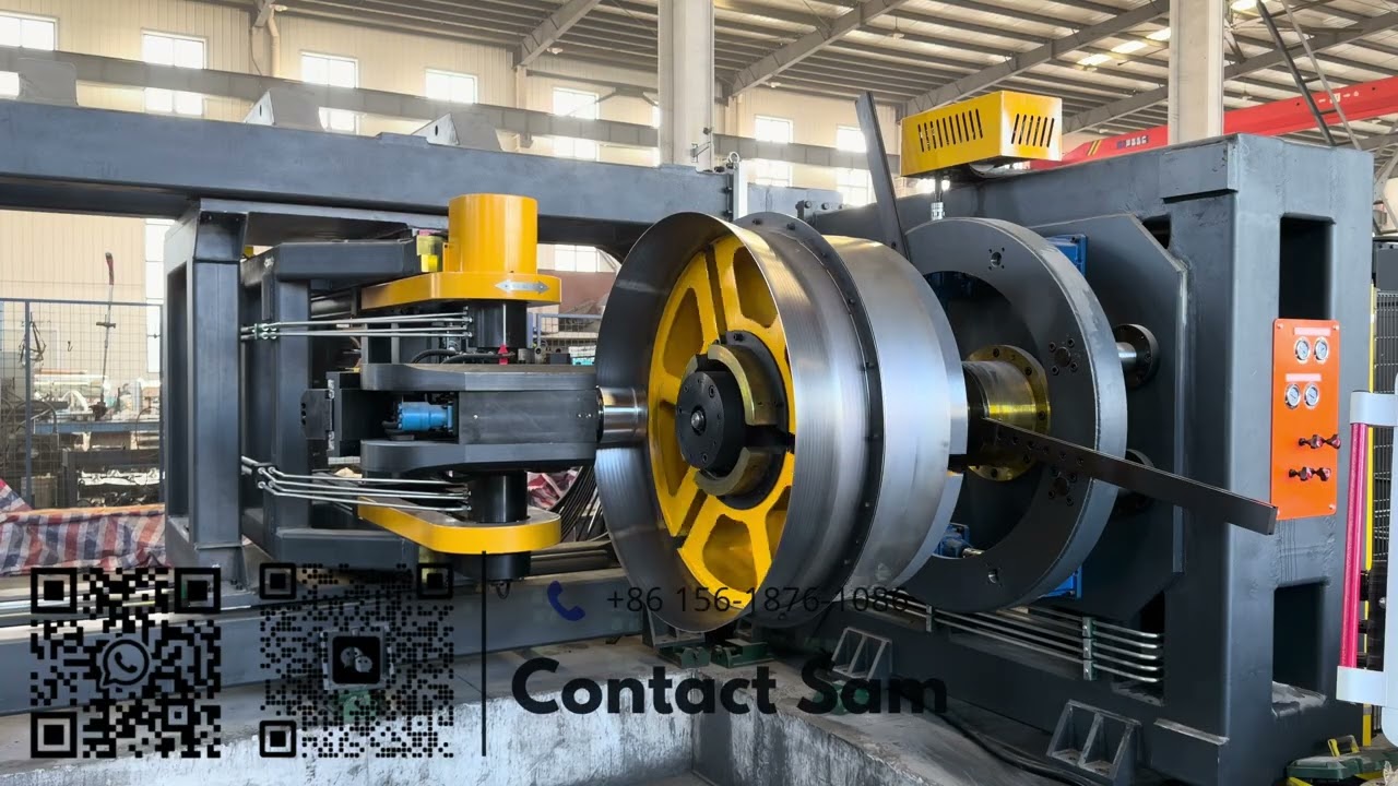 Bellmouth flanging machine for centrifugal fan parts forming 