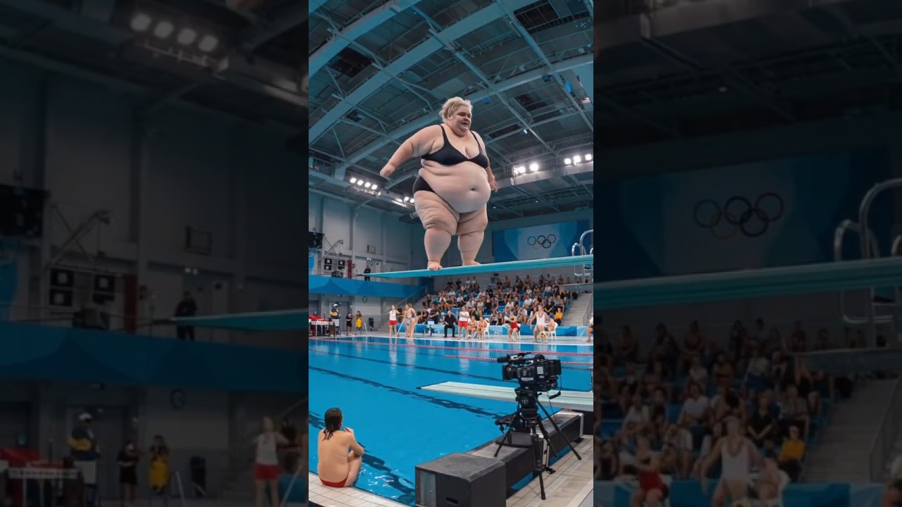 Big Women into the pool #shorts