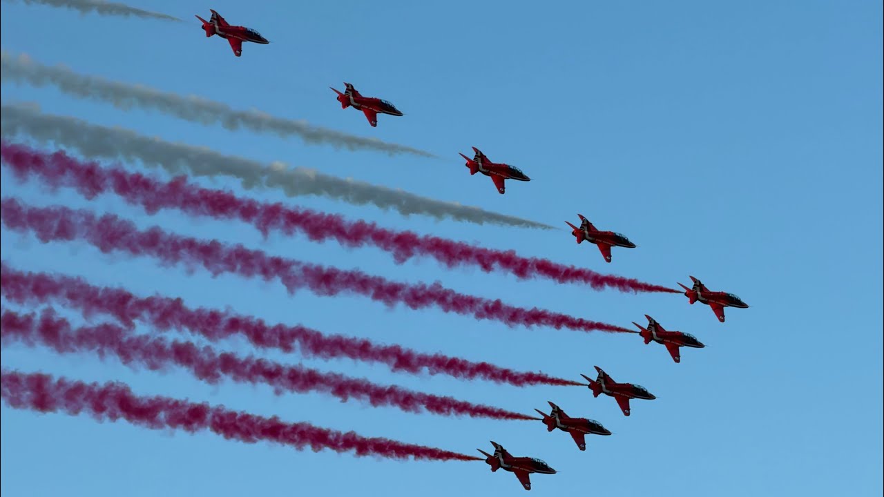 RAF Red Arrows Full Display | Malta International Airshow 2025 