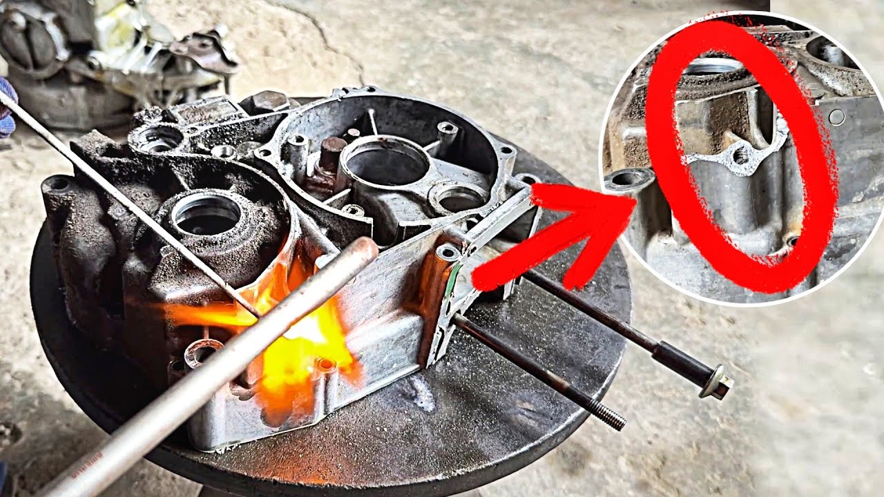 Want to SAVE Your Motorcycle Engine?  Engine Broken Crankcase Aluminium Weld Repair