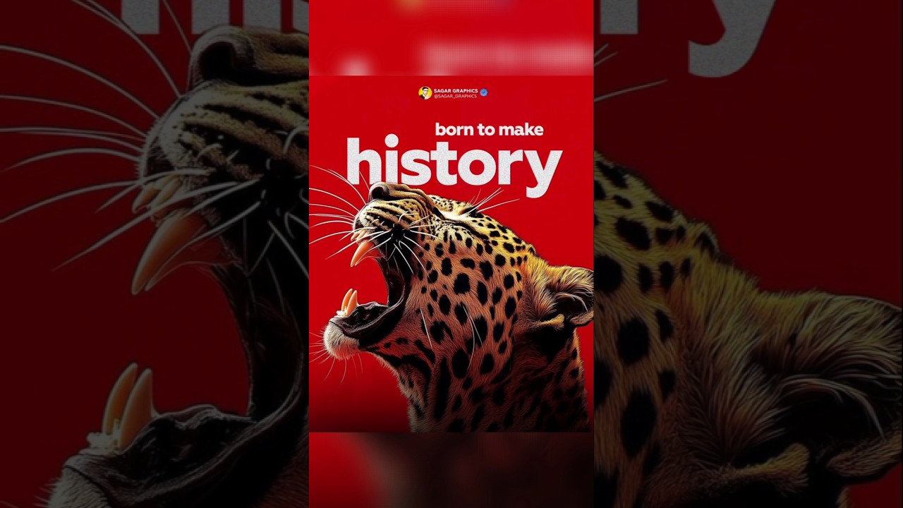 Motivational poster design 😎 |Sagar Graphics #shorts #motivation #posterdesign