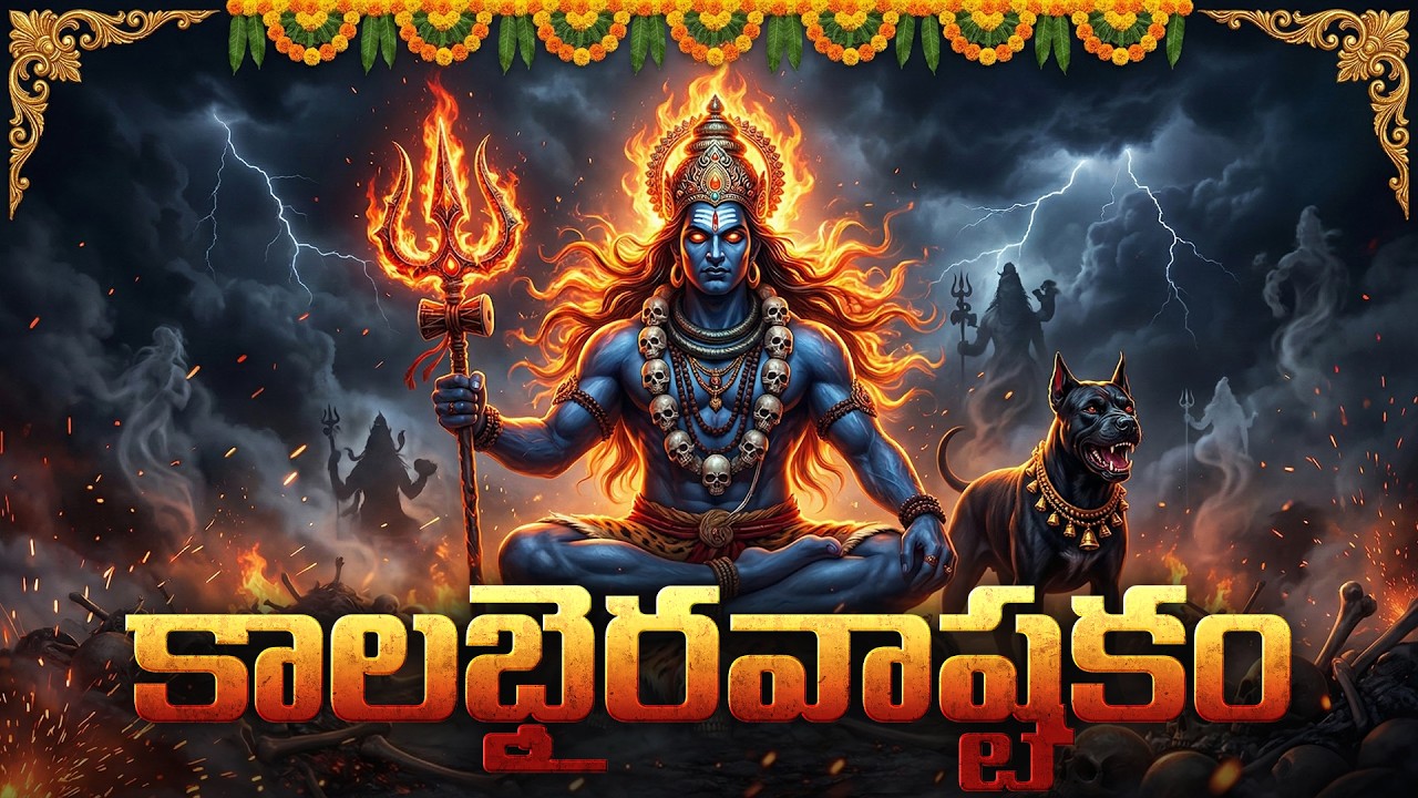 కాలభైరవ అష్టకం | Kalabhairava Ashtakam In Telugu | Kalabhairava Stotram | Shiva Bhakti Songs Telugu