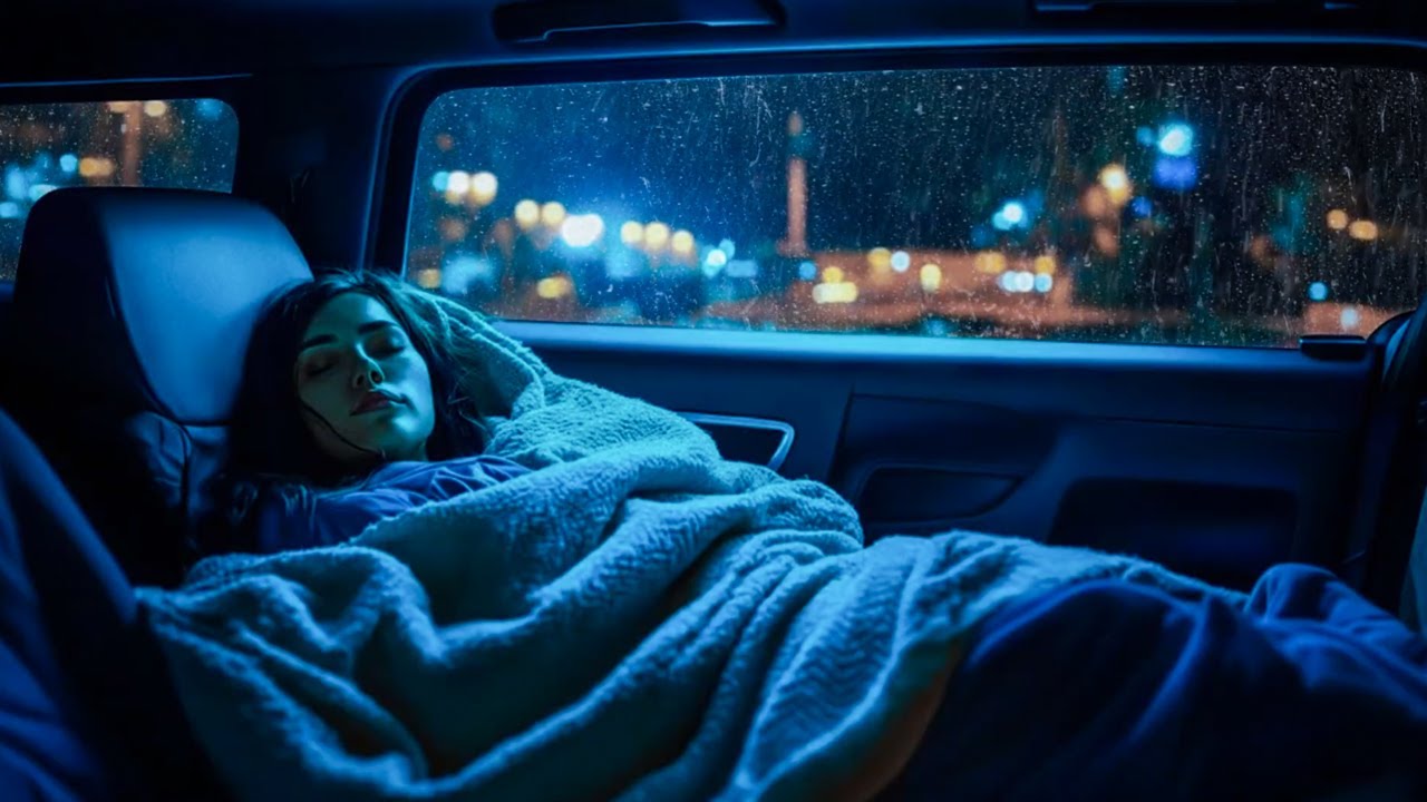 Drift Into Calm Sleep with Pouring Rain & Thunder Echoing on Your Car Roof in the Rainforest