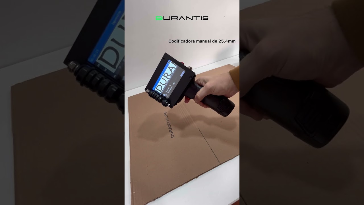 Diferencia en altura m&aacute;xima de impresi&oacute;n entre codificadora manual de 1.27cm y 2.54cm. #shorts