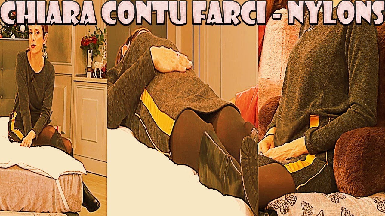 Chiara Contu Farci FullHD Nylons Pantyhose Leather Boots Collant Strumpfhose on QVC Italia