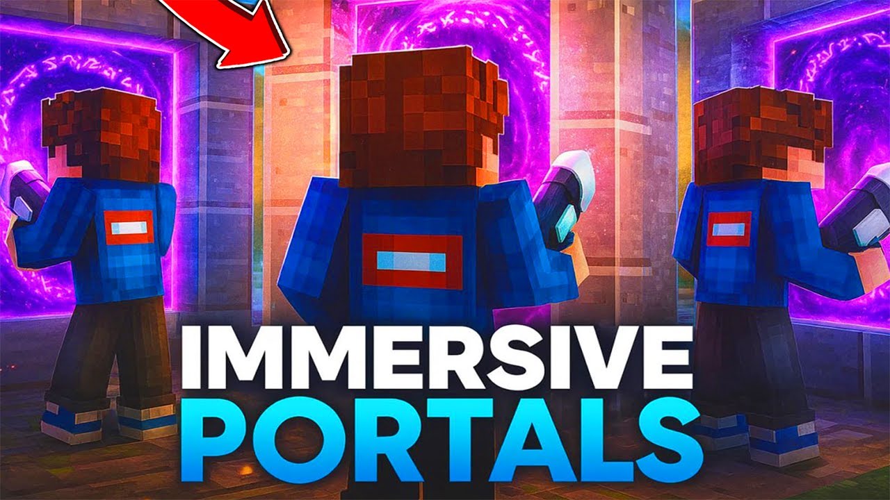 Immersive Portals Mod Review ✨ Secret Portals, Mirrors & Mind‑Bending Illusions in Minecraft!