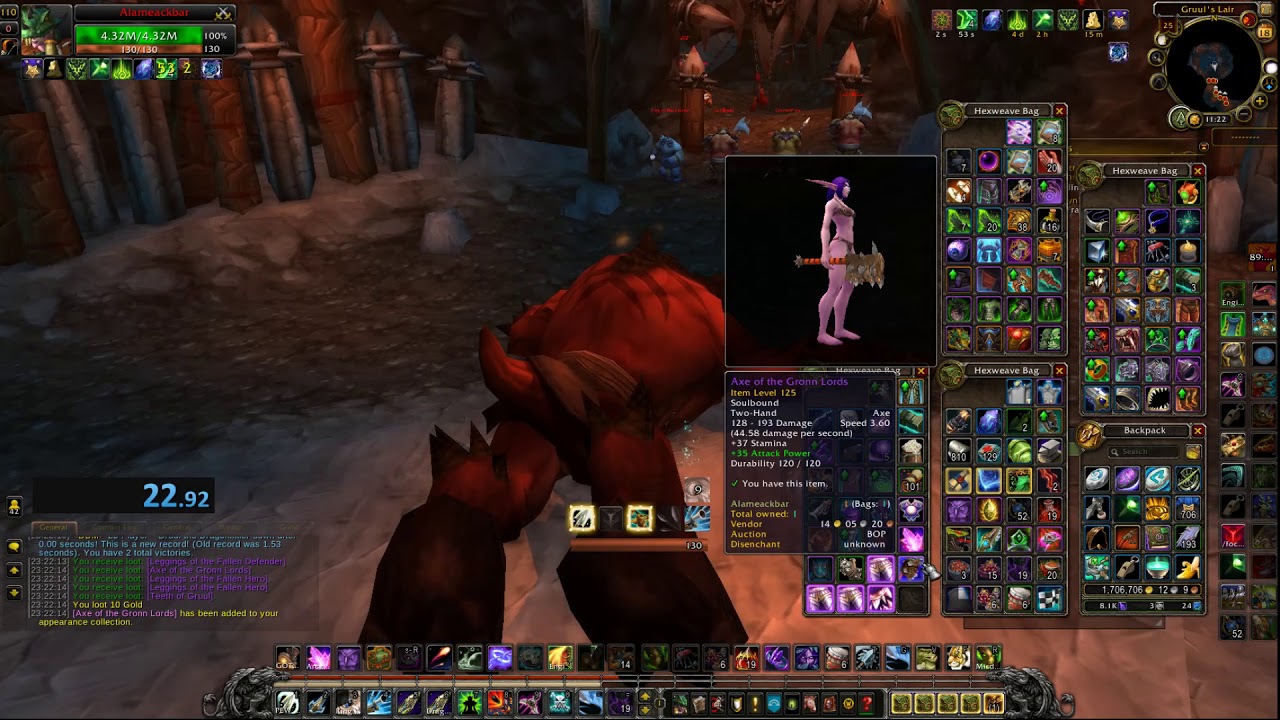 WoW Gruul's Lair Speedrun in 0:22! (World Record Tie)