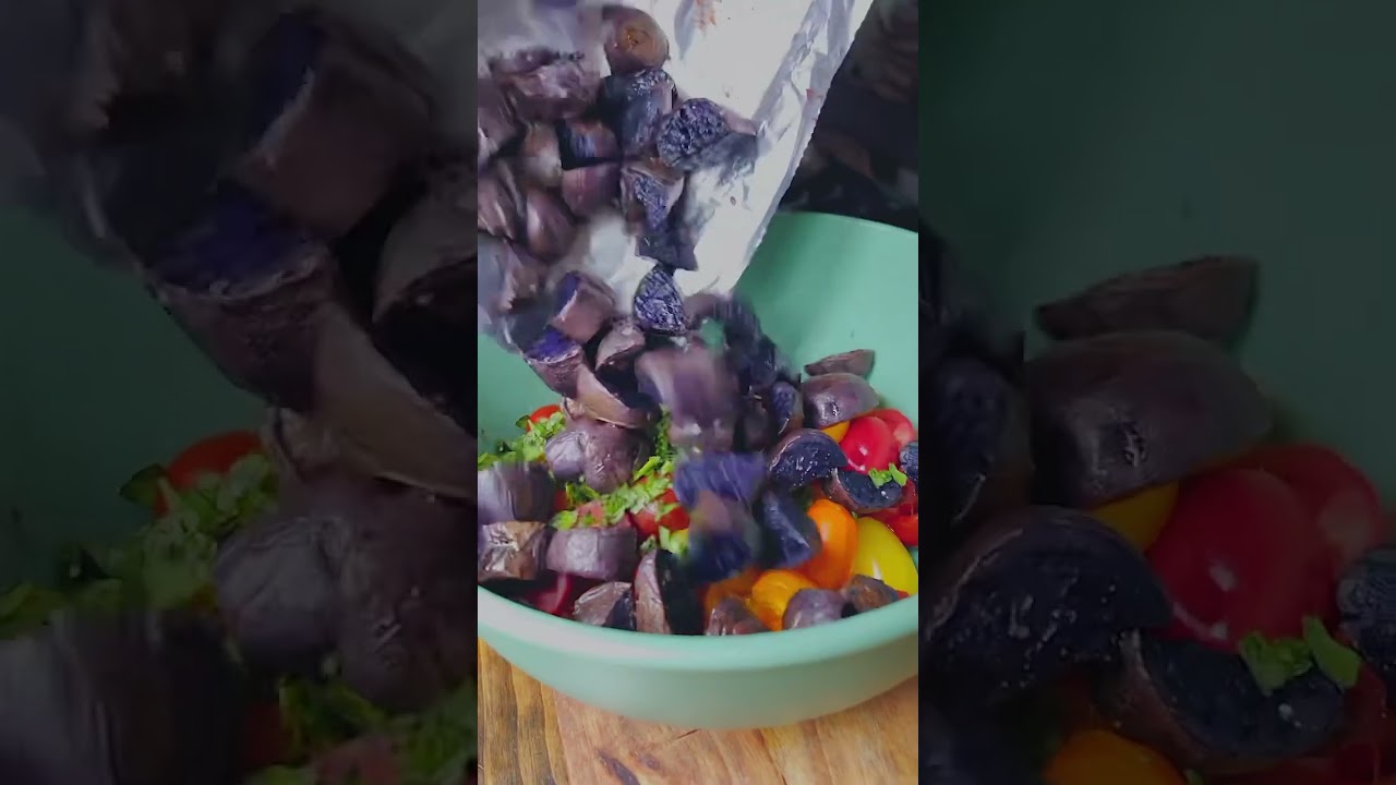 Colorful Potato Salad | vegan recipe #vanlifecooking