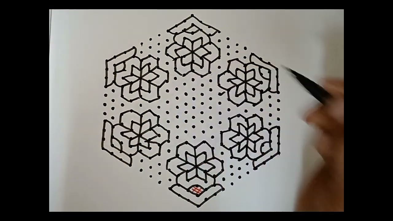 21*11🌺dots🌺ugadhi🌺muggulu🌺manju 🌺rangoli 🌺channel 🔯🌺🔯