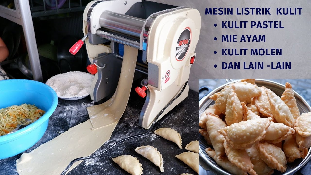 RIVIEW MESIN lISTRIK  Untuk  BIKIN KULIT PASTEL , KULIT LUMPIA , MIE AYAM