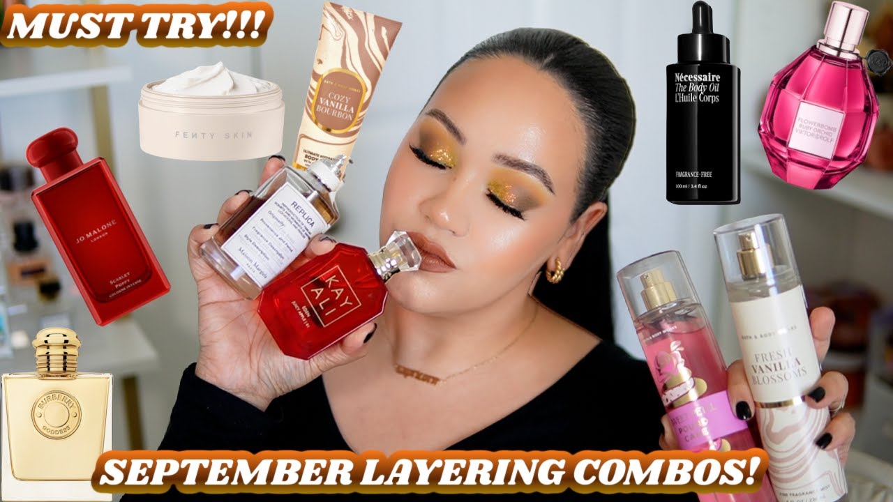 MUST TRY PERFUME LAYERING COMBOS! 😱 SEPTEMBER PERFUME LAYERING COMBOS! HOW TO SMELL GOOD ALL DAY!🤎