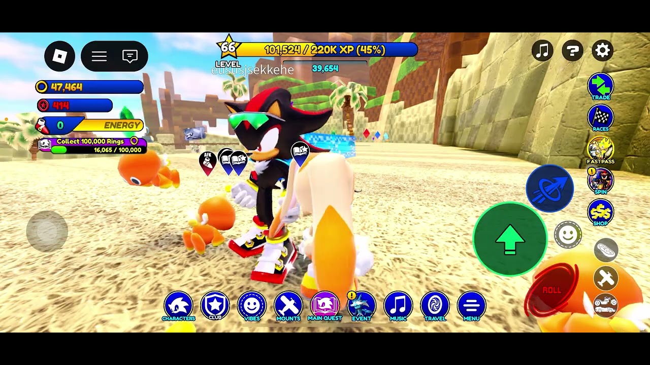 We play sonic speed simulator!!￼