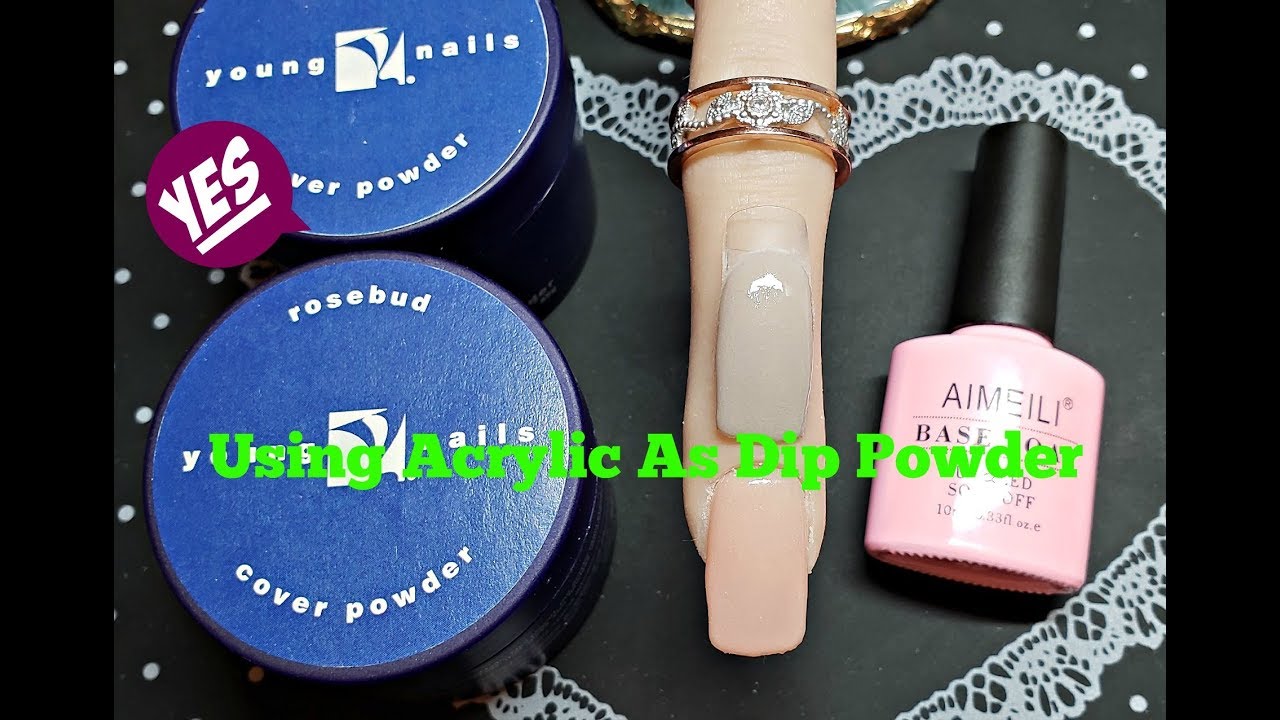 How To: Using Acrylic Powder as a Dip Powder System!! Yes , It's that easy =)