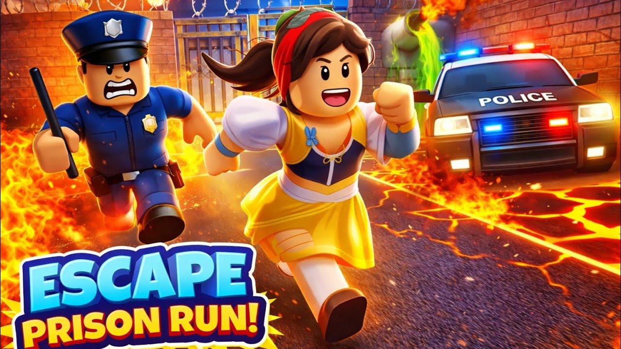 Escape Prison Run 🏃‍♂️🔥 | Roblox Prison Escape Obby Gameplay