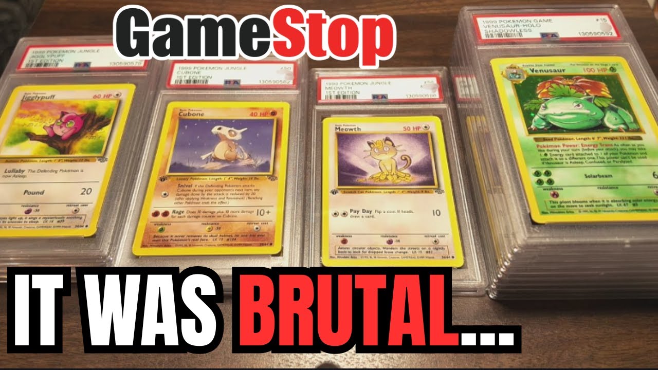 Возвращение рейтинга PSA винтажных покемонов с GameStop... ОЙ!