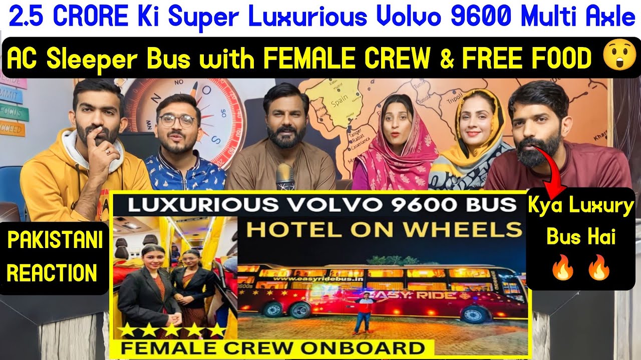 2.5 CRORE Ki Super Luxurious Volvo 9600 Multi Axle AC Sleeper Bus with FEMALE CREW & FREE FOOD 😲