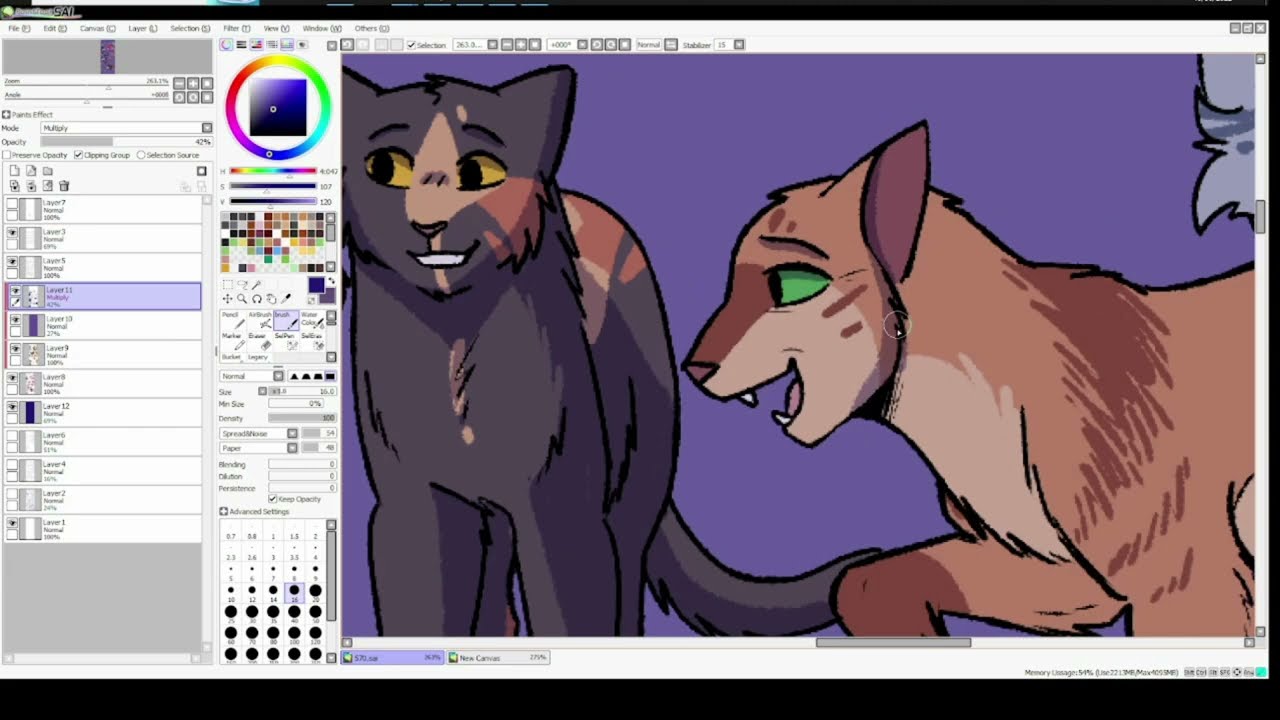 What Lurks Beneath Pages 570-571 speedpaint