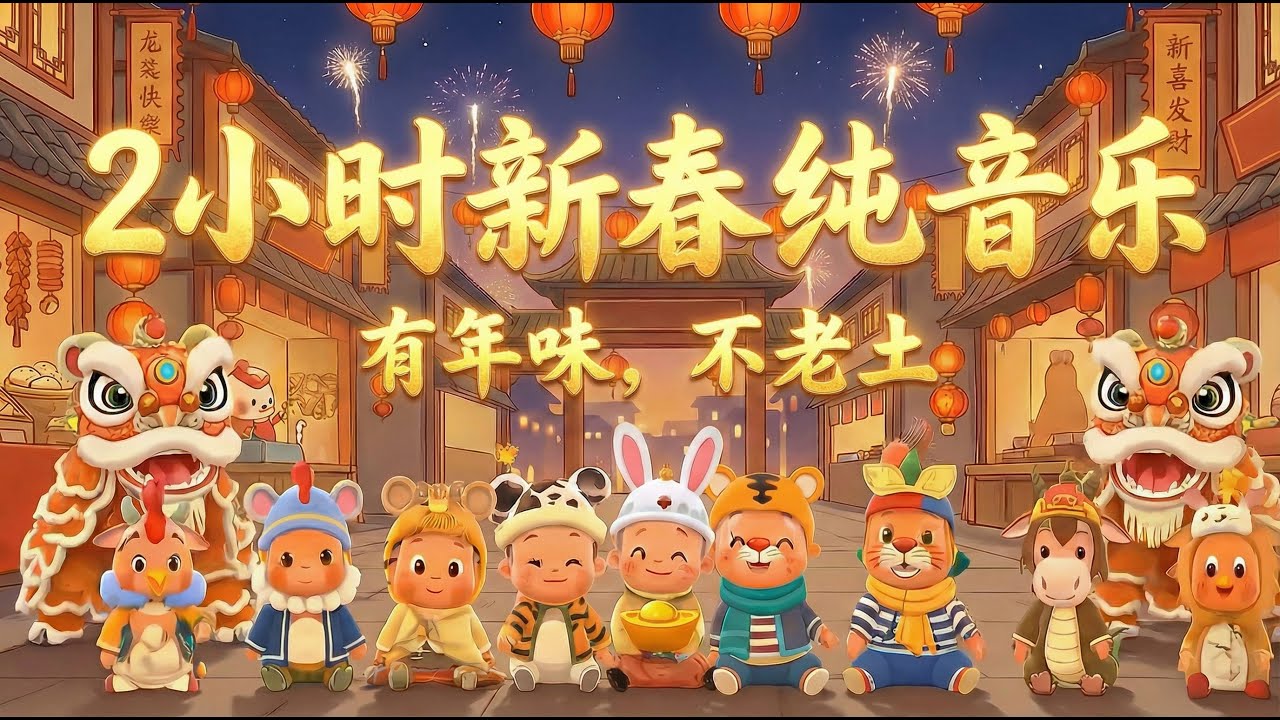 2小时新春纯音乐｜有年味，不老土｜商场・餐厅・居家🧧 2 Hours CNY Music