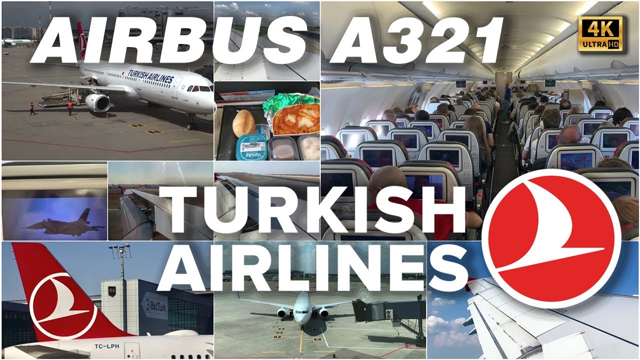 🛫🇷🇺🇹🇷🛬 Москва (Внуково) - Стамбул (Havalimanı), полёт на Airbus A321 Turkish airlines, 2025. 4k